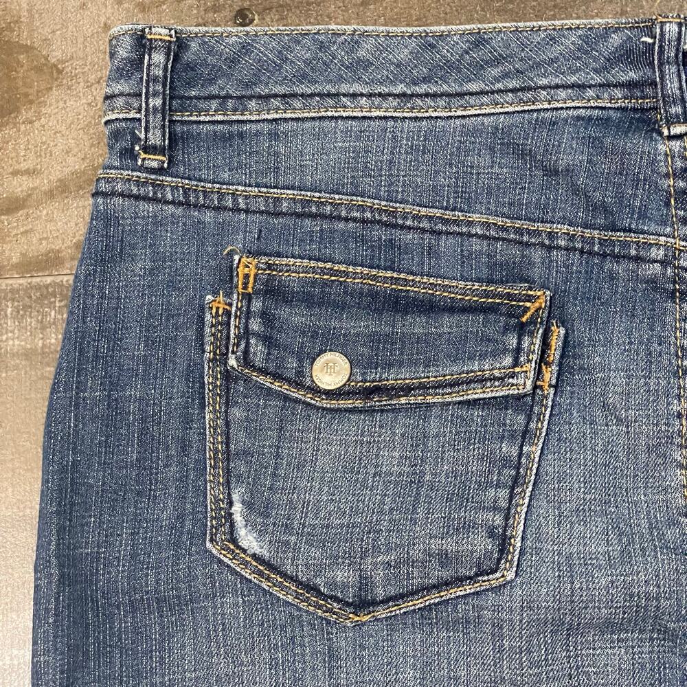 Tommy Hilfiger Women’s Vintage Jean Mini Skirt Denim Pencil sz 10 Faded Blue - Picture 8 of 10